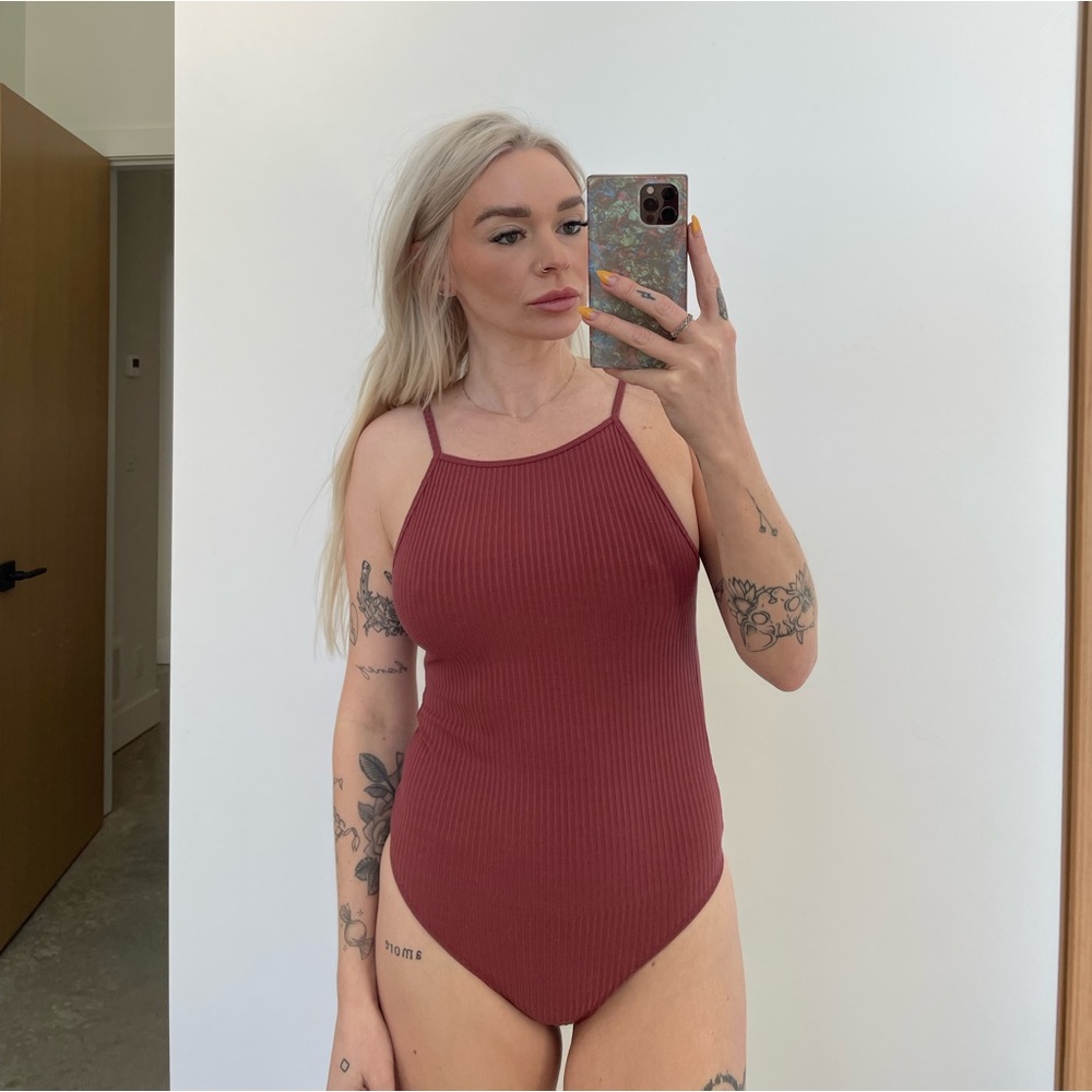 Wilfred dusty rose body suit